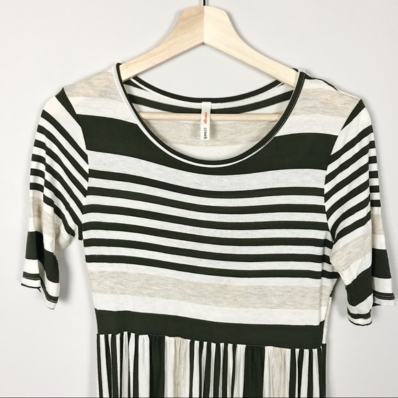 Orange Creek Striped Maxi Maternity Dress - Picture 1 of 4